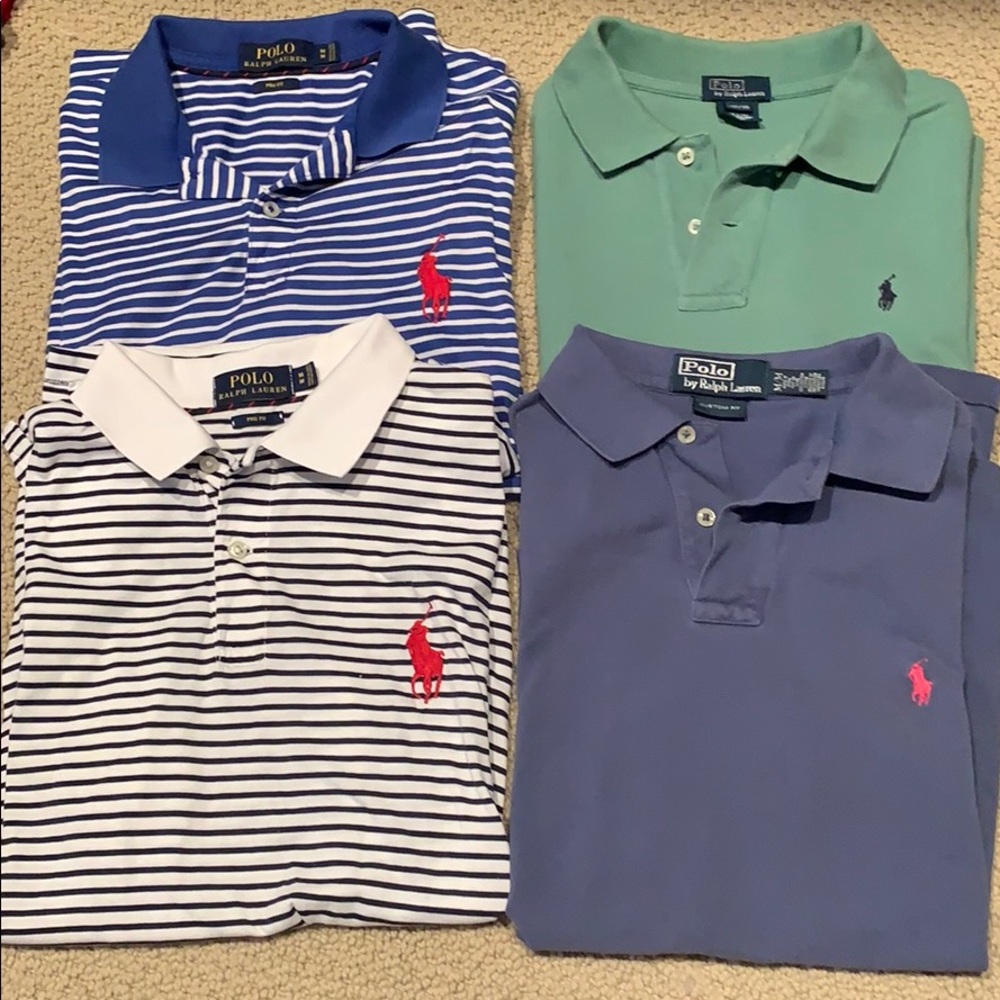 Polo Ralph Lauren golf shirt lot Men Size Medium